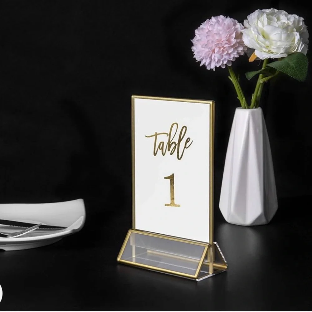 Acrylic Sign Holders - set of 12